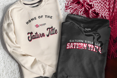 Saturn Title LLC Saturn Title Sweatshirts (Option 3) Banner