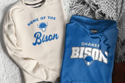 Shaker Bison Sweatshirts (Option 3) Banner