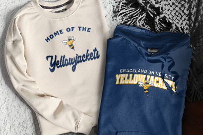 Graceland University Yellowjackets Sweatshirts (Option 3) Banner