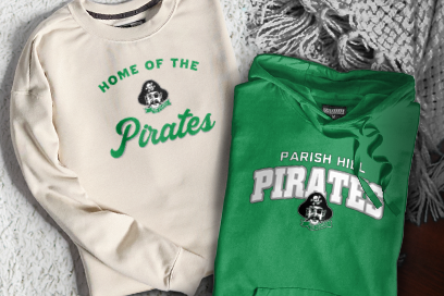 Parish Hill  Pirates Sweatshirts (Option 3) Banner