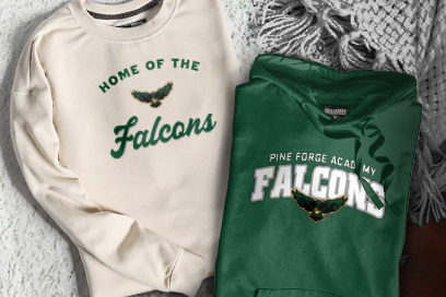 Pine Forge Academy Falcons Sweatshirts (Option 3) Banner