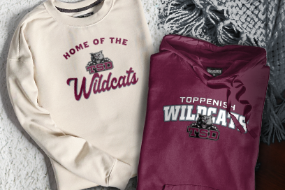 Toppenish  Wildcats Sweatshirts (Option 3) Banner