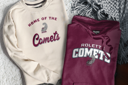 Rolette  Comets Sweatshirts (Option 3) Banner