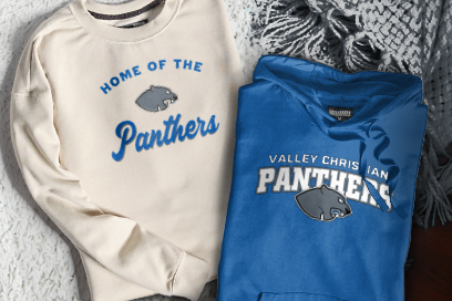 Valley Christian  Panthers Sweatshirts (Option 3) Banner