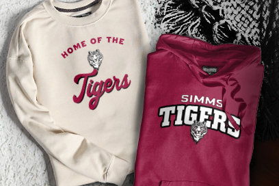 Simms  Tigers Sweatshirts (Option 3) Banner