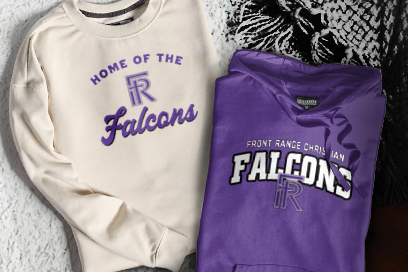 Front Range Christian  Falcons Sweatshirts (Option 3) Banner