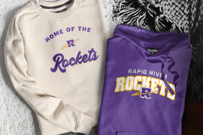 Rapid River  Rockets Sweatshirts (Option 3) Banner