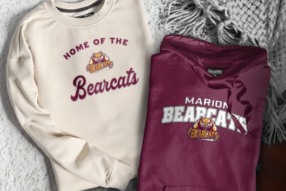 Marion  Bearcats Sweatshirts (Option 3) Banner