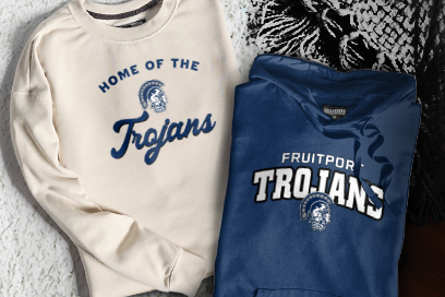 Fruitport  Trojans Sweatshirts (Option 3) Banner
