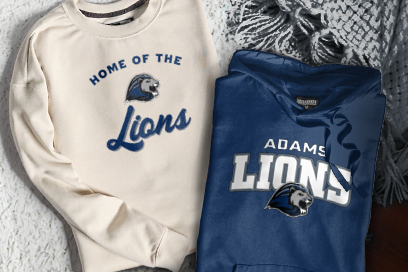Adams  Lions Sweatshirts (Option 3) Banner