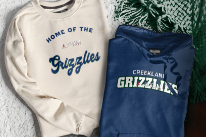 Creekland Grizzlies Sweatshirts (Option 3) Banner