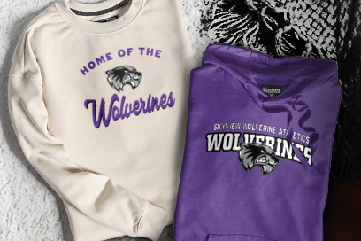 Skyview Wolverine Athletics Wolverines Sweatshirts (Option 3) Banner