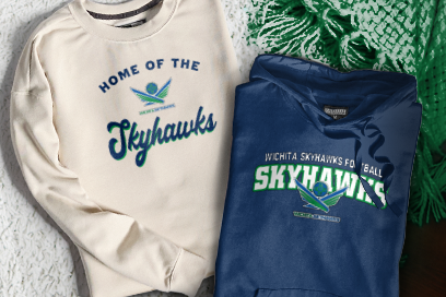 Wichita Skyhawks Football Skyhawks Sweatshirts (Option 3) Banner