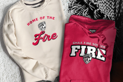 Ghaa Fire Soccer Fire Sweatshirts (Option 3) Banner