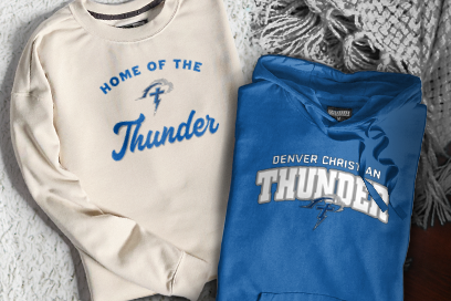 Denver Christian Thunder Sweatshirts (Option 3) Banner