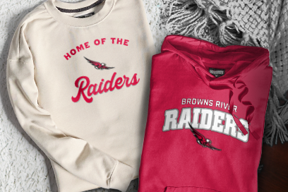 Browns River Middle School Raiders Sweatshirts (Option 3) Banner