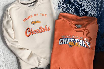 Metro Deaf School Cheetahs Sweatshirts (Option 3) Banner