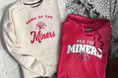 Red Top Miners Sweatshirts (Option 3) Banner
