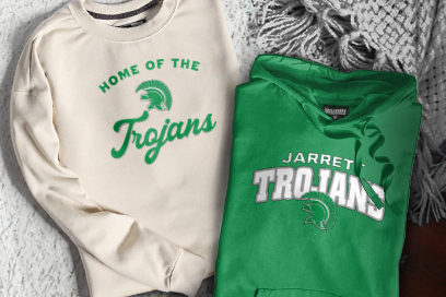 Jarrett  Trojans Sweatshirts (Option 3) Banner
