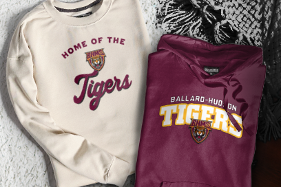 Ballard-hudson  Tigers Sweatshirts (Option 3) Banner