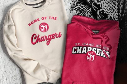 St. Isaac Jogues Chargers Sweatshirts (Option 3) Banner