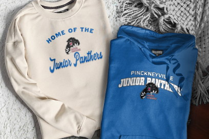 Pinckneyville  Junior Panthers Sweatshirts (Option 3) Banner