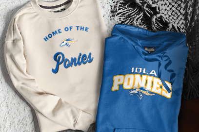 Iola  Ponies Sweatshirts (Option 3) Banner