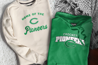 Crockett  Pioneers Sweatshirts (Option 3) Banner