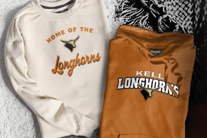 Kell Longhorns Sweatshirts (Option 3) Banner