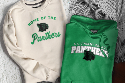 St. Vincent Depaul  Panthers Sweatshirts (Option 3) Banner