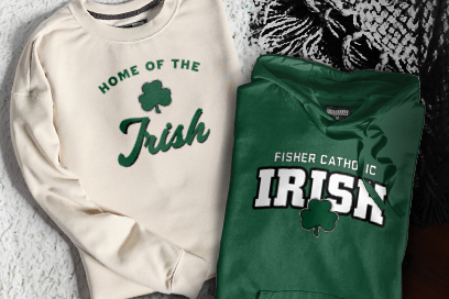 Fisher Catholic Irish Sweatshirts (Option 3) Banner