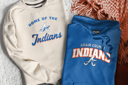 Adair County  Indians Sweatshirts (Option 3) Banner