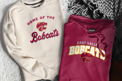 East Valley  Bobcats Sweatshirts (Option 3) Banner