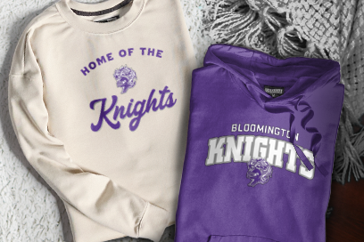 Bloomington  Knights Sweatshirts (Option 3) Banner
