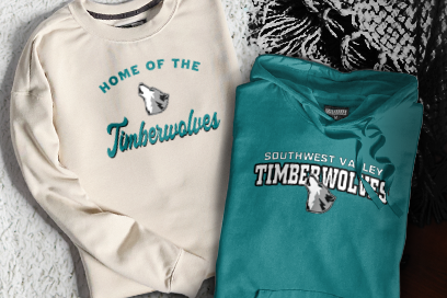 Southwest Valley  Timberwolves Sweatshirts (Option 3) Banner