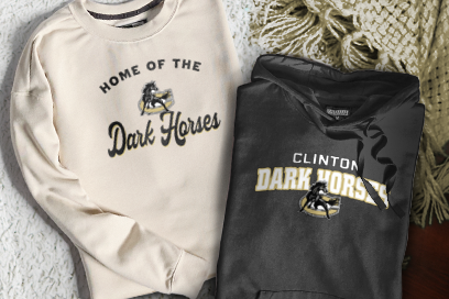 Clinton Dark Horses Sweatshirts (Option 3) Banner