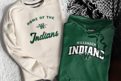 Waxahachie High School Indians Sweatshirts (Option 3) Banner