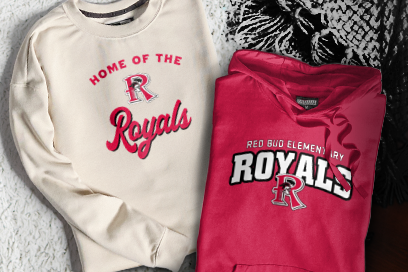 Red Bud Elementary Royals Sweatshirts (Option 3) Banner