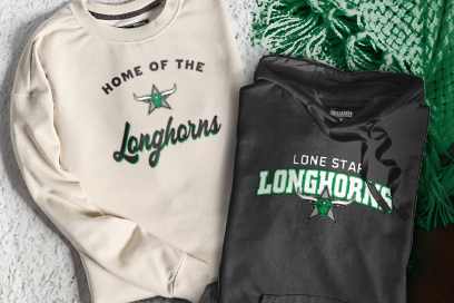 Lone Star  Longhorns Sweatshirts (Option 3) Banner