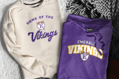 Emerald High School Vikings Sweatshirts (Option 3) Banner