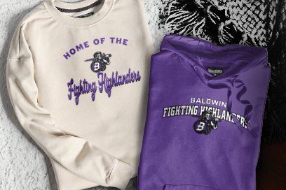 Baldwin High School Fighting Highlanders Sweatshirts (Option 3) Banner