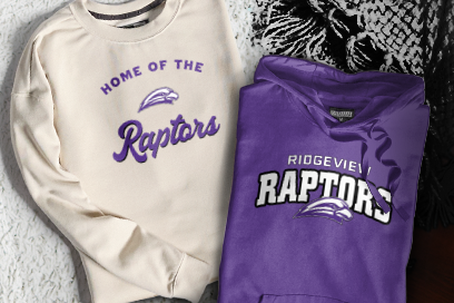 Ridgeview  Raptors Sweatshirts (Option 3) Banner