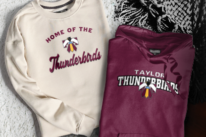 Taylor  Thunderbirds Sweatshirts (Option 3) Banner