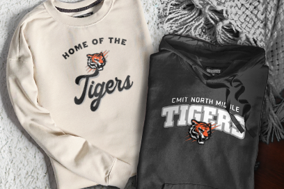 CMIT North Middle Spirit Shop Tigers Sweatshirts (Option 3) Banner