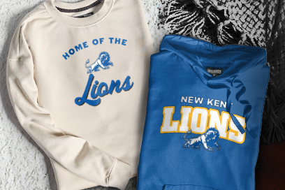 New Kent  Lions Sweatshirts (Option 3) Banner