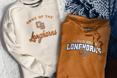 Clovis South Longhorns Sweatshirts (Option 3) Banner