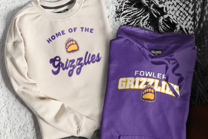 Fowler  Grizzlies Sweatshirts (Option 3) Banner