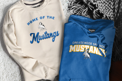 Greasewood Springs Community School Mustangs Sweatshirts (Option 3) Banner