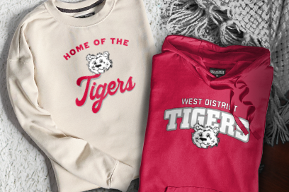 West District Tigers Sweatshirts (Option 3) Banner