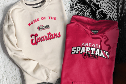 Arcade Fundamental  Spartans Sweatshirts (Option 3) Banner